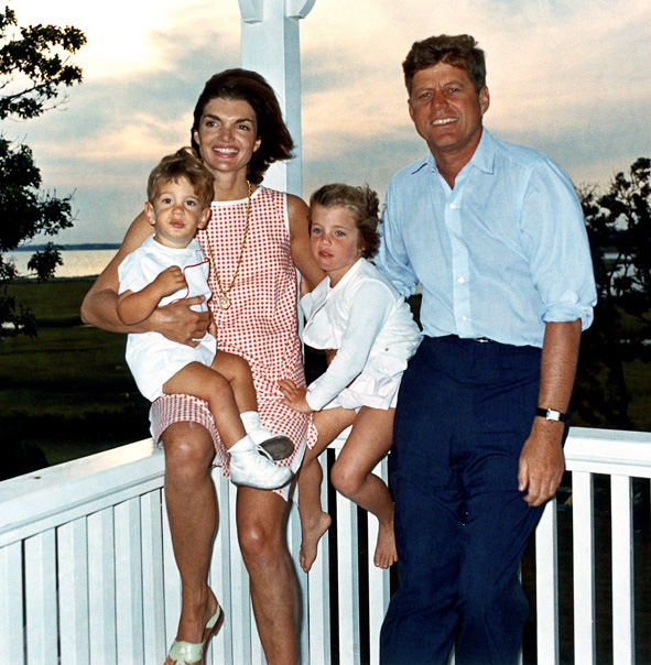 John Fitzgerald and Jacqueline Lee (Bouvier) Kennedy Family circa 1962
